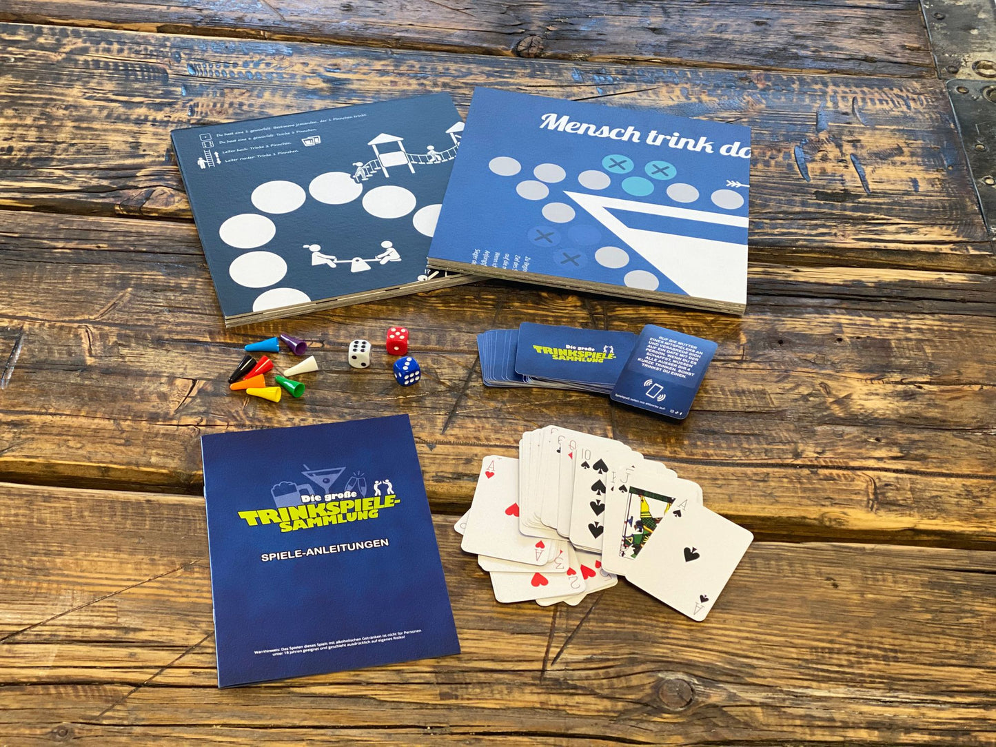 Die große Trinkspielesammlung - 33 lustige, verrückte Trinkspiele in einer Box!