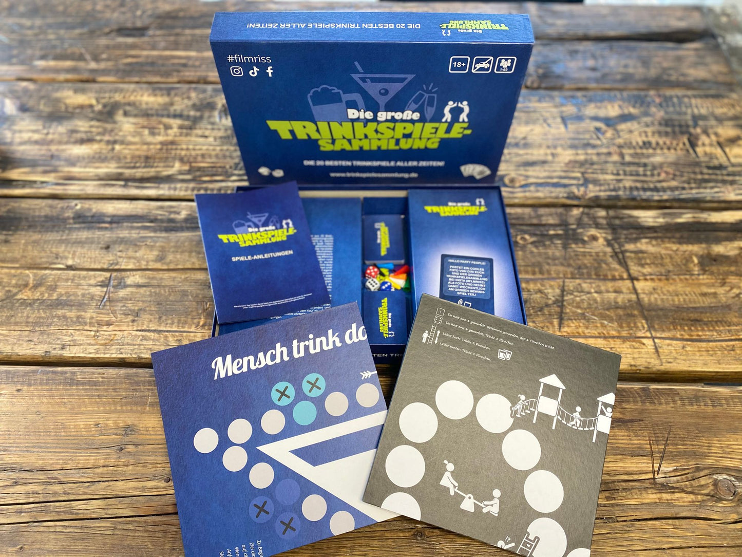 Die große Trinkspielesammlung - 33 lustige, verrückte Trinkspiele in einer Box!